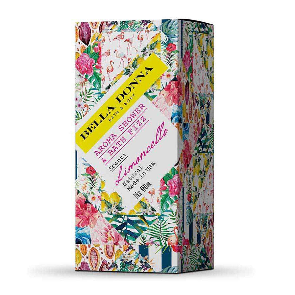 Bella Donna Shower And Bath Fizz, Limoncello, 16 Oz